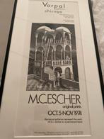 Originele expositie poster M.C. Escher 1974., Met lijst, Ophalen of Verzenden, Zo goed als nieuw