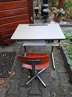 Oud school bureautje met stoel, Ophalen, Zo goed als nieuw, Tafel(s) en Stoel(en)