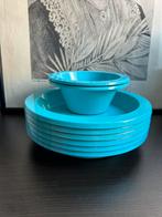 Retro Melamine servies - camping servies, Huis en Inrichting, Overige materialen, Bord(en), Overige stijlen, Gebruikt