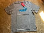 PUMA shirt grijs met aqua blauw mt. L Nieuw, Kleding | Heren, T-shirts, Nieuw, Ophalen of Verzenden, Grijs, Puma