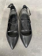 Zwarte leren schoenen van what for maat 38, Kleding | Dames, Schoenen, What For, Ophalen of Verzenden, Zo goed als nieuw, Instappers