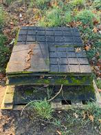 Rubberen tegels 1m2 groot ( stapel ), Tuin en Terras, Ophalen, Gebruikt
