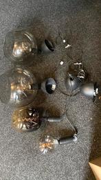 Glazen lampen, hele set 40 euro, Ophalen, Zo goed als nieuw, Minder dan 30 watt, E27 (groot)