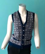 Vintage origineel jaren 70 vestje donkerblauw maat XS, Vintage, Maat 34 (XS) of kleiner, Gedragen, Verzenden