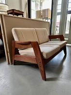 SALE: Vintage design Deense sofa, tweezitsbank, Ophalen, Hout, Gebruikt, -