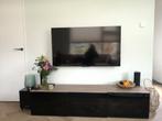 Ikea besta deuren + plank zwart gerookt glas, Huis en Inrichting, Kasten | Televisiemeubels, Glas, 25 tot 50 cm, Zo goed als nieuw