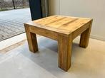 Salontafel massief hout, Ophalen, Gebruikt, 50 tot 100 cm, Vierkant