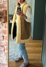 Lammy coat 100% origineel bruin suede en wol M/L, Kleding | Dames, Bodywarmers, Ophalen of Verzenden, Zo goed als nieuw, Bruin