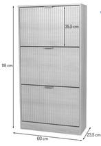 schoenenrek, Huis en Inrichting, Kasten | Roldeurkasten en Archiefkasten, Ophalen, 50 tot 100 cm, Zo goed als nieuw, Minder dan 100 cm