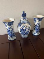 Delfts Blauw Vazen Set - Handwerk Holland - 3 stuks, Ophalen of Verzenden