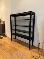 Zwarte Boekenkast, wandkast, opbergrek, stellingkast, Ophalen, Met plank(en), Gebruikt, 100 tot 150 cm