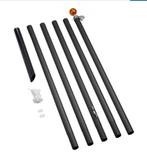 Fairybell deelbare mast 6 meter zwart, Ophalen, Zo goed als nieuw