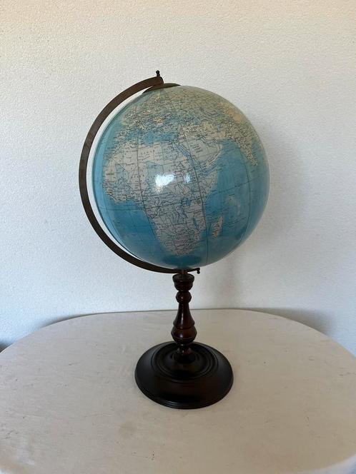 Vintage Globe Oude Wereldbol Aardbol Wereld Aarde Bol Oud, Huis en Inrichting, Woonaccessoires | Wereldbollen, Gebruikt, Ophalen of Verzenden