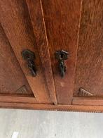 Antiek Eiken Dressoir met Vitrines, Ophalen of Verzenden