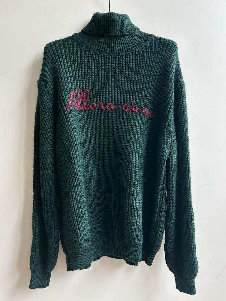 LUMINA ruimvsllende trui met col groen mt TU, Kleding | Dames, Truien en Vesten, Nieuw, Groen, Verzenden