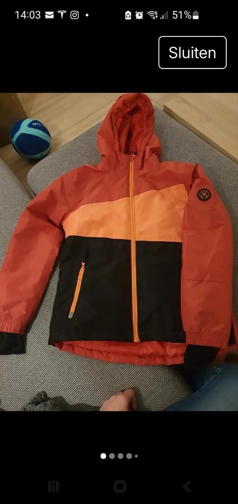 Skijas ski jas winterjas maat 146/152, Kinderen en Baby's, Kinderkleding | Maat 146, Ophalen of Verzenden, Crivit Pro, Meisje