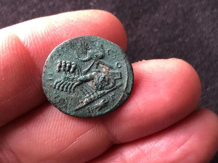 Romeinse munt PROBUS met 4 SPAN bodemvondst top PATINA +++, Antiek en Kunst, Curiosa en Brocante, Verzenden