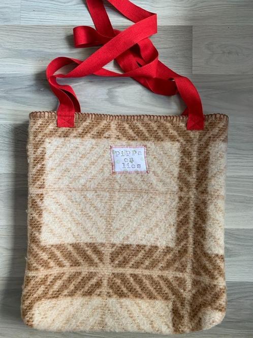 Tote bag van Pippa & Lies gemaakt van vintage deken, Sieraden, Tassen en Uiterlijk, Tassen | Damestassen, Nieuw, Shopper, Bruin