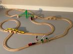 Houten treinbaan, Kinderen en Baby's, Speelgoed | Houten speelgoed, Ophalen, Gebruikt, Duw- of Trekspeelgoed