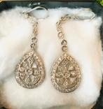 Pilgrim oorbellen Nieuw crystal, Ophalen of Verzenden, Nieuw, Zilver, Zilver