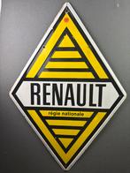 Oud origineel dubbelzijdig Renault emaille reclamebord, Ophalen