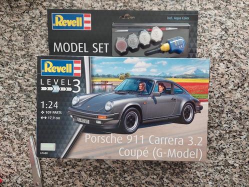 REVELL 1:24 , MODEL SET : PORSCHE 911 CARRERA 3.2 COUPÉ  ., Hobby en Vrije tijd, Modelbouw | Auto's en Voertuigen, Nieuw, Auto