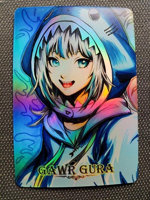 Gawr Gura Anime Hololive Foil Holo Card, Verzamelen, Stripfiguren, Nieuw, Plaatje, Poster of Sticker, Verzenden