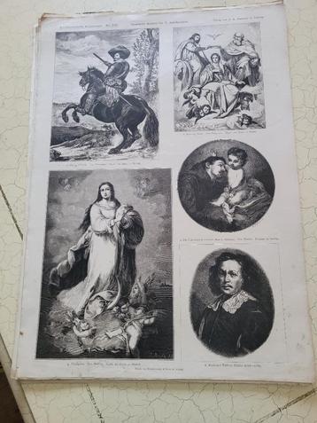 diverse zwart/wit prenten op gewoon papier p/st 1 euro beschikbaar voor biedingen