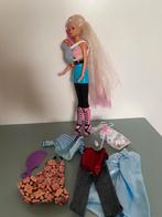 Barbie (extra lang haar)met baby en kleertjes, Ophalen of Verzenden, Zo goed als nieuw, Barbie