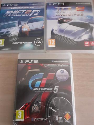 PS3 Games - Gran Turismo 5, Shift 2, Test Drive beschikbaar voor biedingen