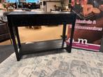 Sidetable Zwart mango/Staal 120cm 3-lades Direct/Leverbaar, Ophalen, 100 tot 150 cm, Nieuw, Metaal