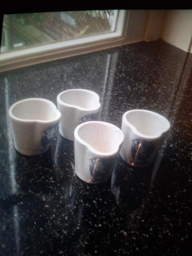 Schoonhoven kunstwerk Keramieken eierdopjes, Ophalen of Verzenden