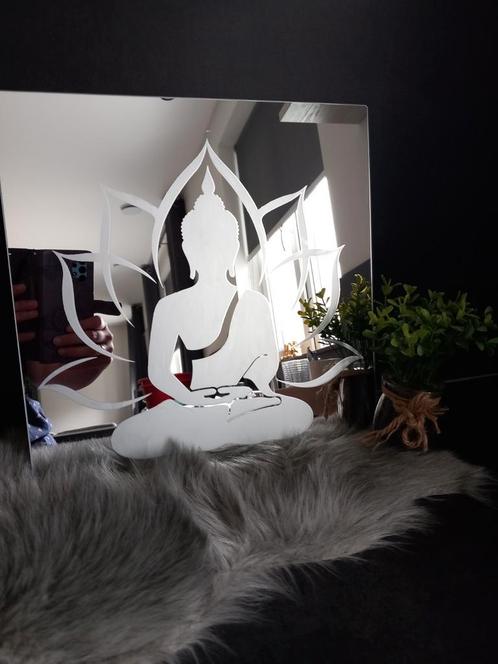 Spiegel met opdruk, Huis en Inrichting, Woonaccessoires | Schilderijen, Tekeningen en Foto's, Nieuw, Schilderij, Minder dan 50 cm
