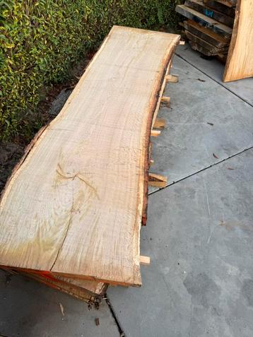 Mooie eiken schaaldelen voor bijv barblad 230x55/60x4cm beschikbaar voor biedingen