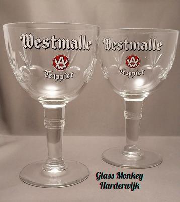 Westmalle bierglazen. 33cl  beschikbaar voor biedingen