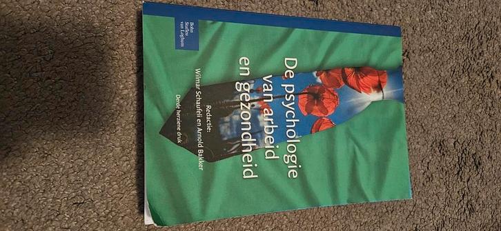 De psychologie van arbeid en gezondheid, Boeken, Psychologie, Zo goed als nieuw, Ophalen of Verzenden