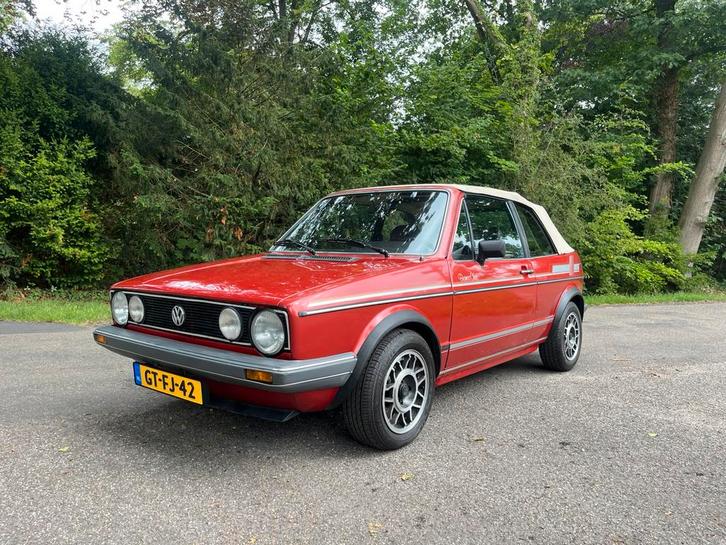 Volkswagen Golf GLI Cabriolet 1980 Rood, Auto's, Volkswagen, Particulier, Golf, Radio, Benzine, Euro 1, Cabriolet, Handgeschakeld