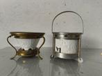 2 antieke porcelein lithophane thee warmers, Ophalen of Verzenden