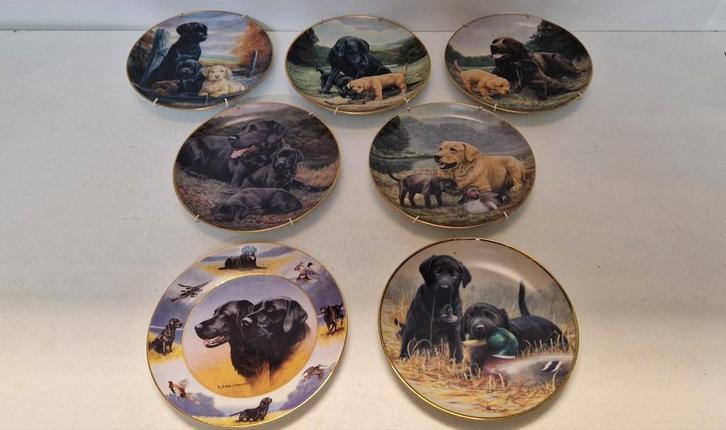 Franklin mint Labrador porselein., Antiek en Kunst, Antiek | Wandborden en Tegels, Ophalen of Verzenden