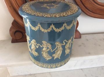 Oud Brocant Vintage Blik Douwe Egberts Jasperware Wedgwood  beschikbaar voor biedingen