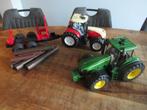 Bruder Tractor Trekker Styr boomstammenkar + John Deere 7930, Kinderen en Baby's, Ophalen of Verzenden, Gebruikt