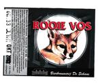 Bieretiket Rooie Vos -  Brouwerij De Schans Uithoorn, Verzamelen, Ophalen of Verzenden, Zo goed als nieuw, Overige typen, Overige merken