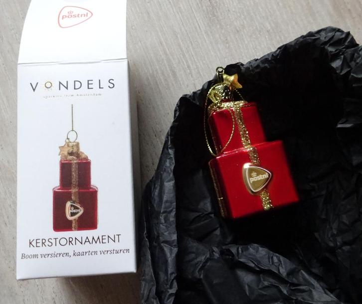 PostNL: Vondels kerstornament hanger van glas 2024, Diversen, Kerst, Nieuw, Ophalen of Verzenden