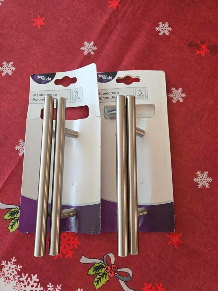 Nieuwe DecoMode Meubelgrepen - RVS Look, Doe-het-zelf en Verbouw, Hang- en Sluitwerk, Nieuw, Klink of Kruk, Rvs, Ophalen