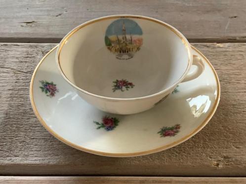 Zeer mooi oud kopje. Limoges france. Gouden rand.    Limoges, Antiek en Kunst, Antiek | Servies los, Ophalen