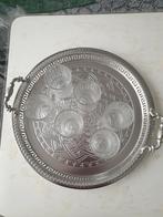 DIENBLAD MET GLAZEN NIEUW, Antiek en Kunst, Ophalen