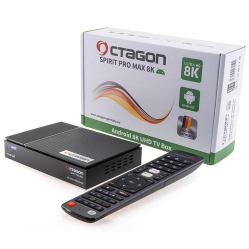 Octagon Spirit PRO MAX 8K - UHD Android 11, Audio, Tv en Foto, Mediaspelers, Nieuw, Minder dan 500 GB, HDMI, USB 2.0, Optische audio