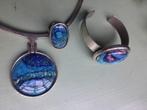 Set LIMOGES EMAILLE Collier-Ring-Armband /gesigneerd, Sieraden, Tassen en Uiterlijk, Antieke sieraden, Verzenden, Overige materialen