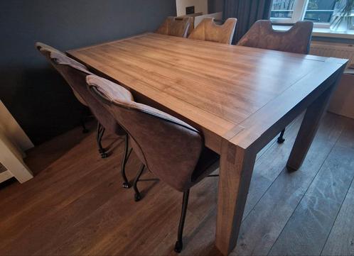 Mooie set: Houten Eettafel en salontafel, Huis en Inrichting, Tafels | Eettafels, Gebruikt, 50 tot 100 cm, 150 tot 200 cm, Vijf personen of meer