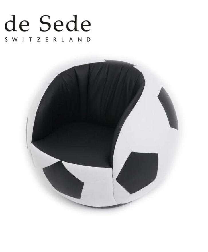 ZGAN DeSede De Sede DS9100 DS-9100 fussball fauteuil, Huis en Inrichting, Fauteuils, Zo goed als nieuw, Leer, 50 tot 75 cm, 75 tot 100 cm